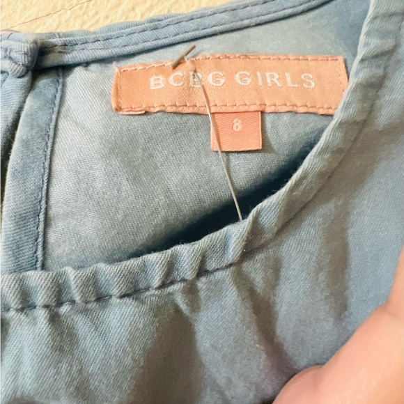 BCBG GIRLS SOFT CHAMBRAY DENIM DRESS - Picture 6 of 6